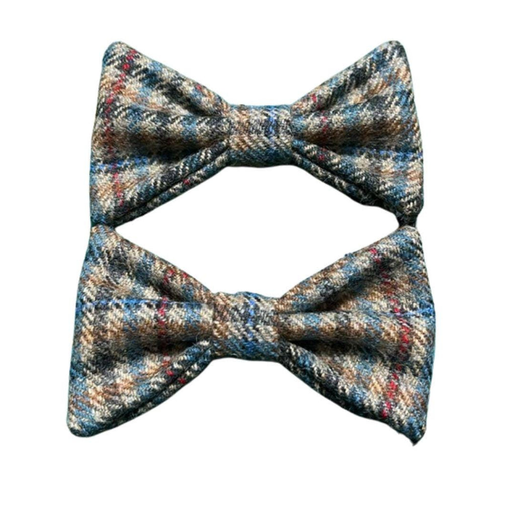 Handmade Tweed Dog Collar - Traditional Check - British Tweed - Handmade