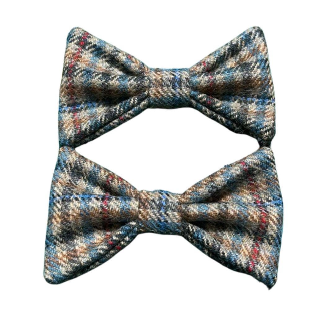 Handmade Tweed Dog Collar - Traditional Check - British Tweed - Handmade