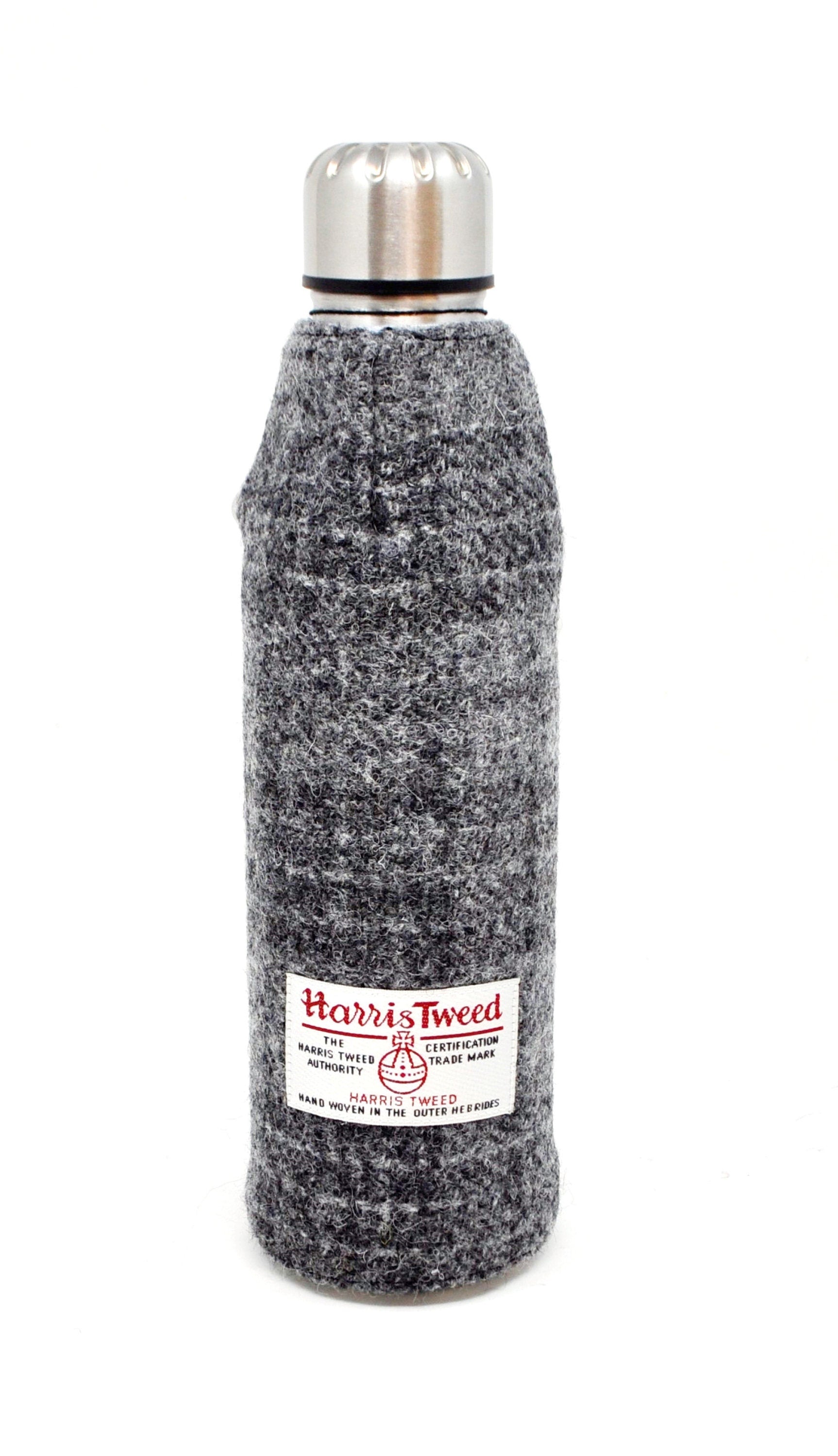 Harris Tweed Thermos Flask 500ml - Dark Grey, Hot or cold thermos flask HT52- perfect for days out