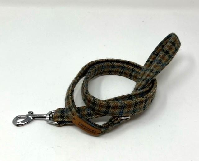 Handmade Tweed Dog Collar - Traditional Check - British Tweed - Handmade