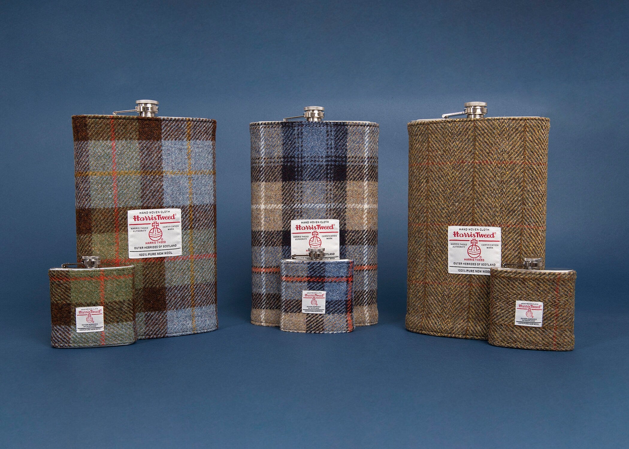 Novelty Gigantic Harris Tweed Hip Flask 64oz / Groom Gift / Best Man Gift