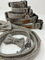 Dog Bow Tie - Grey Tweed