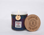 Soy Wax Candle -Heather Fragrance with Harris Tweed Sleeve