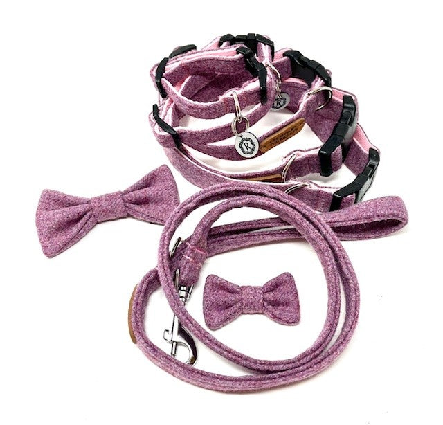 Dog Collar - Lilac Tweed