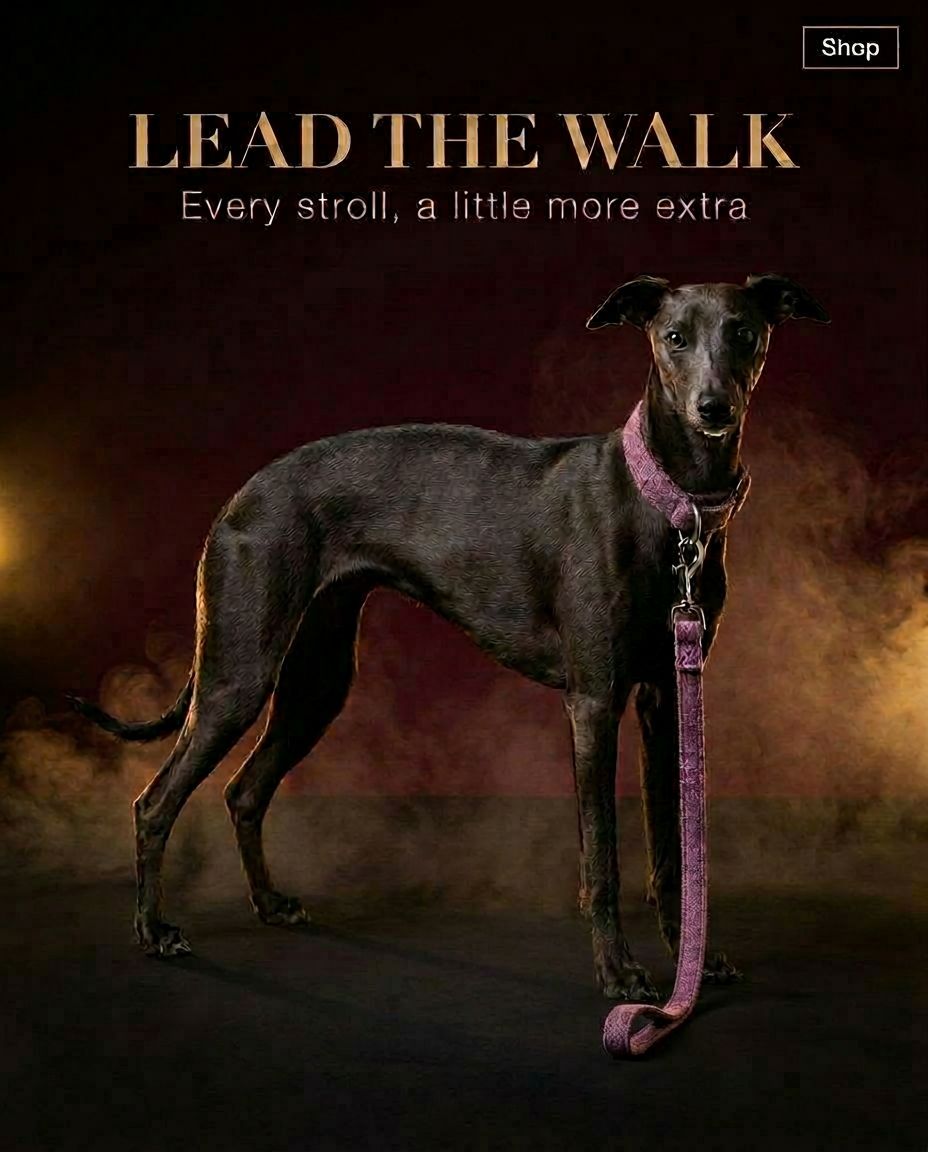 Handmade Lilac Tweed Dog Collar with Contoured Buckle - 5 Sizes Available