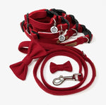 Dog Lead - Red Tweed