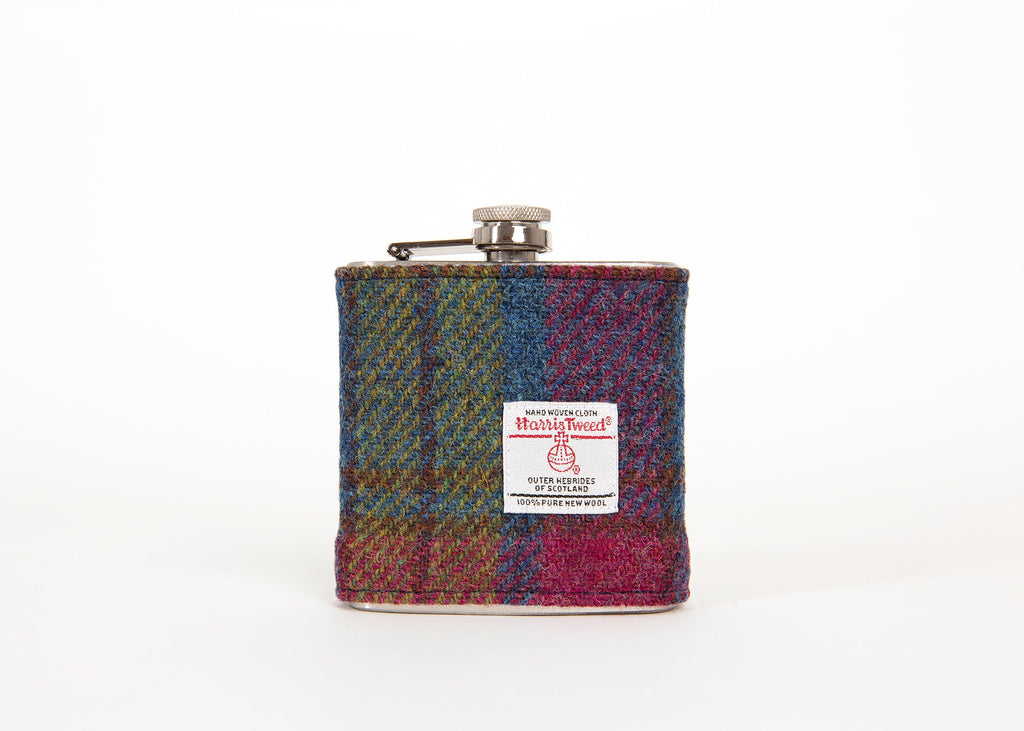 Bridesmaid Gift Harris Tweed Personalised Hip Flask FREE Gift Box HT19