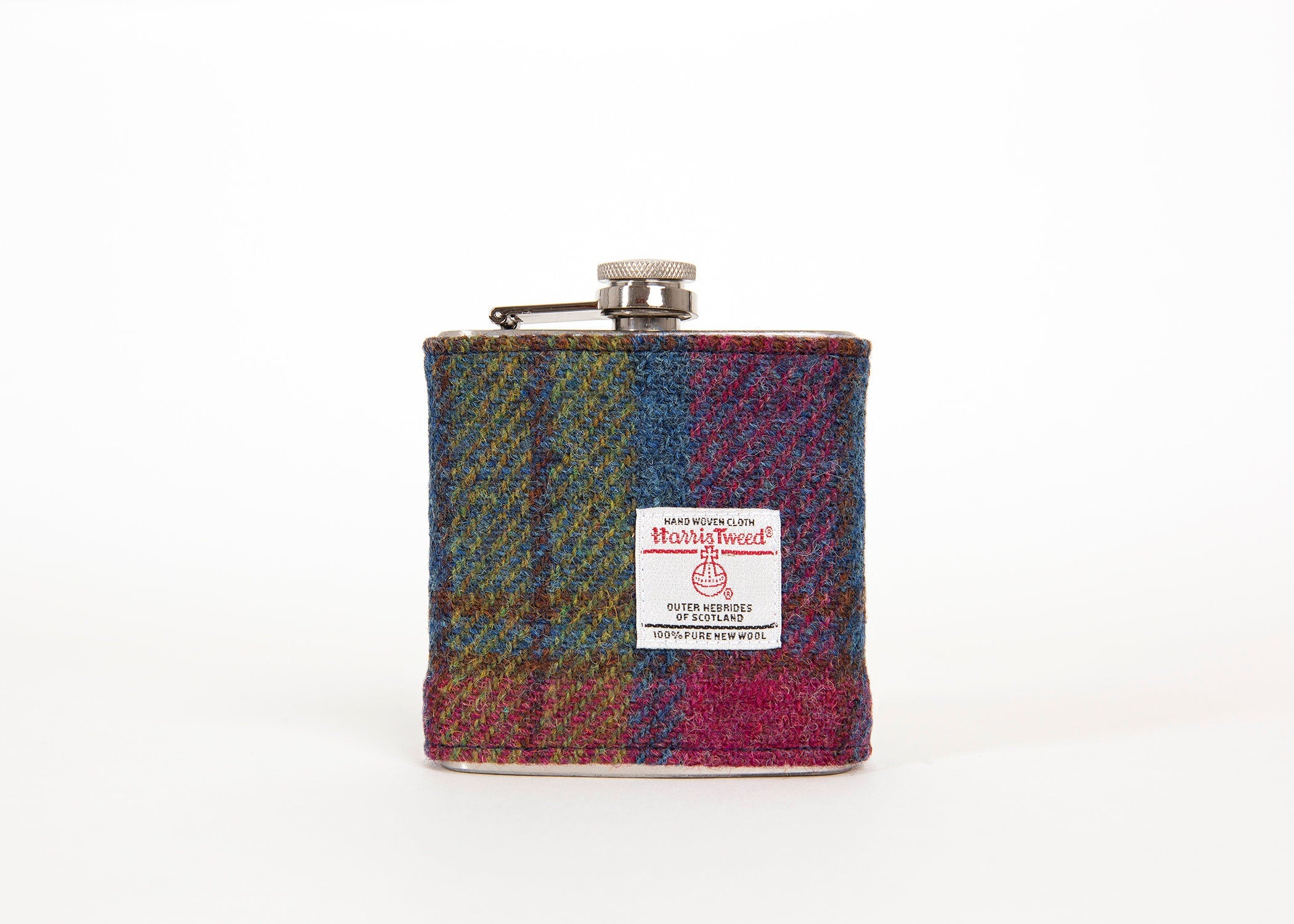 Bridesmaid Gift Harris Tweed Personalised Hip Flask FREE Gift Box HT19
