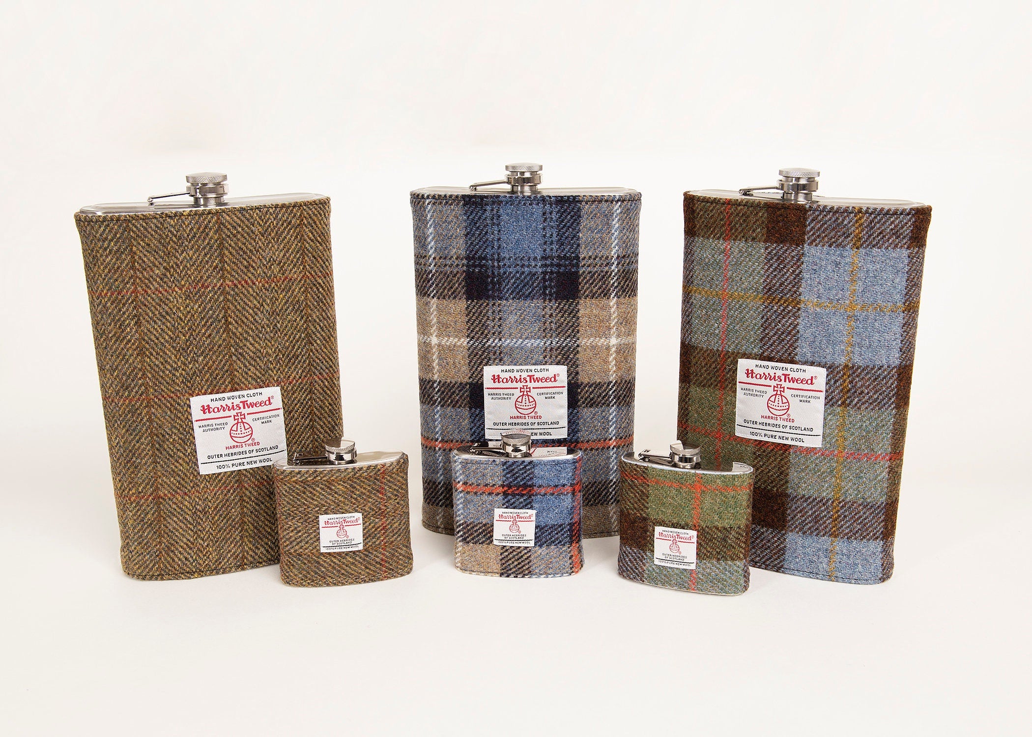 Novelty Gigantic Harris Tweed Hip Flask 64oz / Groom Gift / Best Man Gift