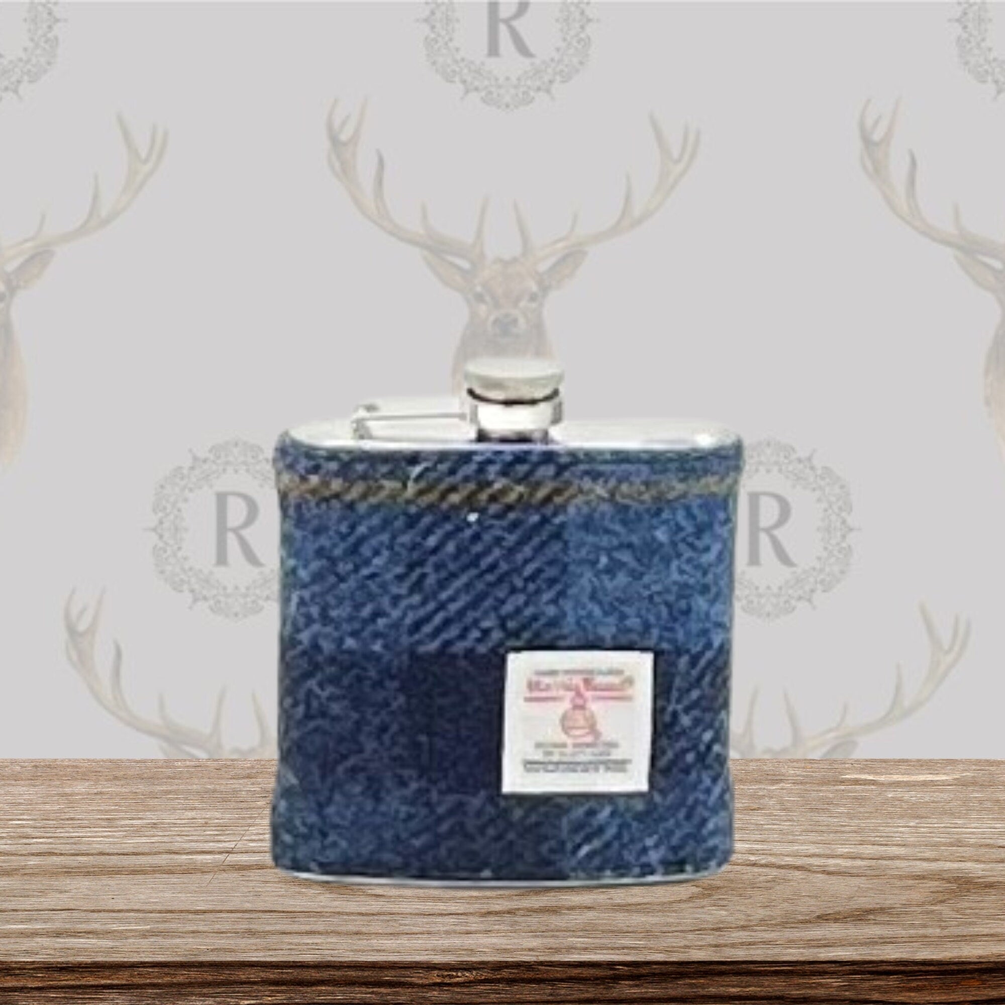 Harris Tweed Hipflasks Gift boxed, Groomsman Gifts at weddings, Scottish Luxury Gift FREE Personalisation HT55