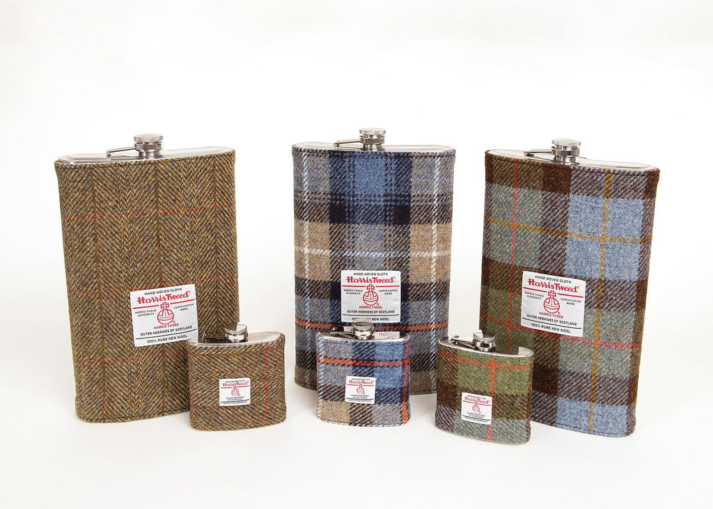 Novelty Gigantic Harris Tweed Hip Flask 64oz / Groom Gift / Best Man Gift