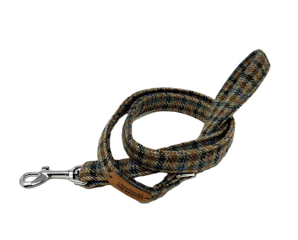 Dog Lead - Traditional Check Tweed