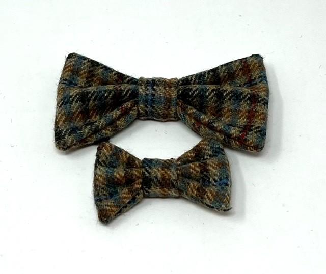 Handmade Tweed Dog Collar - Traditional Check - British Tweed - Handmade