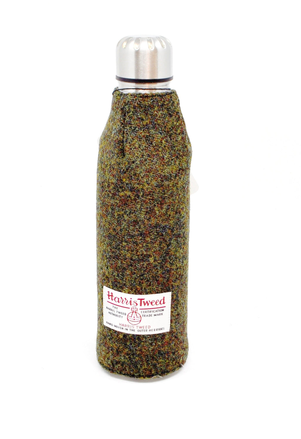 Harris Tweed Thermos Flask 500ml - Moss Green, Hot or cold thermos flask HT46- perfect for days out