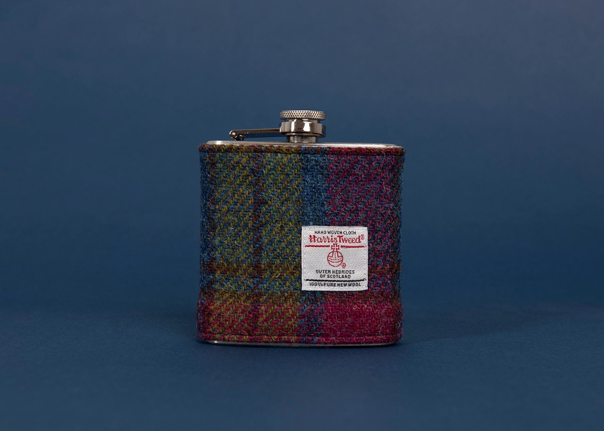 Bridesmaid Gift Harris Tweed Personalised Hip Flask FREE Gift Box HT19