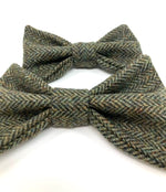 Dog Collar - Moss Herringbone Tweed