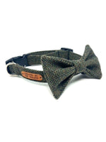 Dog Collar - Moss Herringbone Tweed