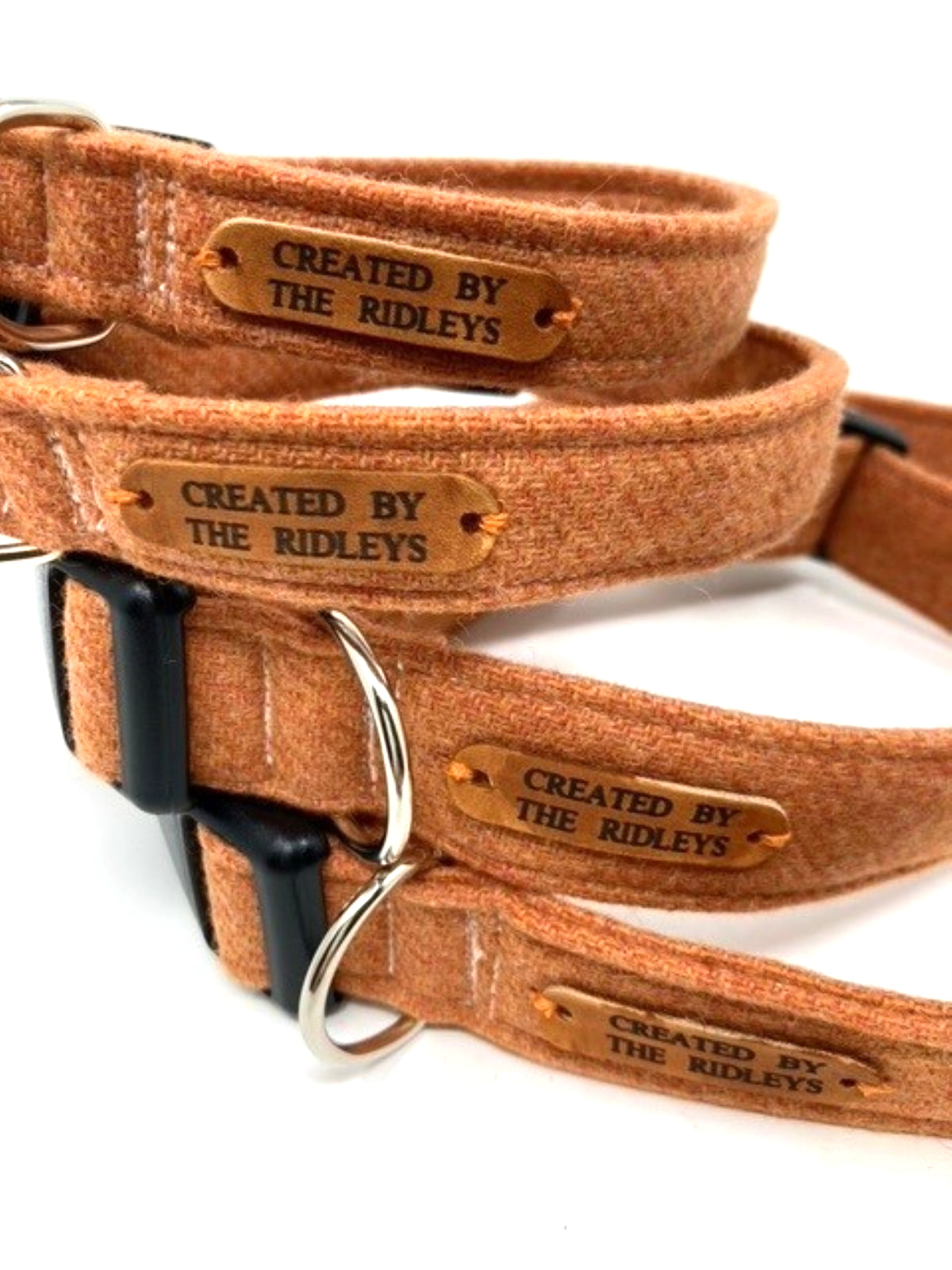 Dog Collar - Orange Tweed